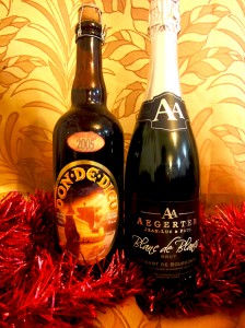 His and Hers 1 Vintage beer 1 Aegerter Cremant, Blanc de blancs Promo Price 2000